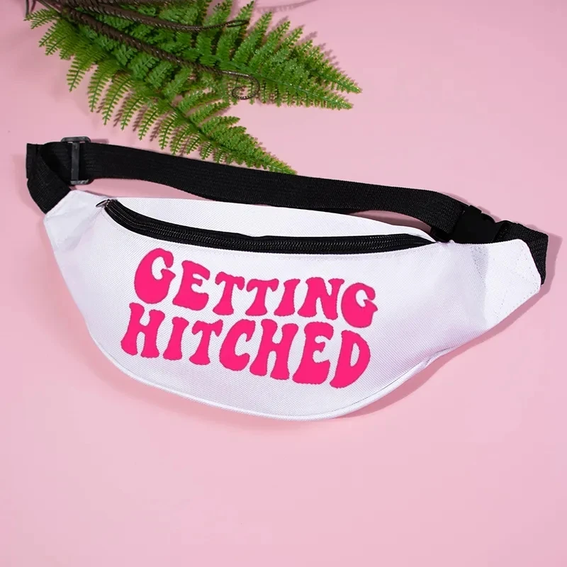 Getting Rowdy Hitched Fanny Pack Nashville Country Retro Bachelorette hen Party Nash Bash bridal shower bride bridesmaid gift