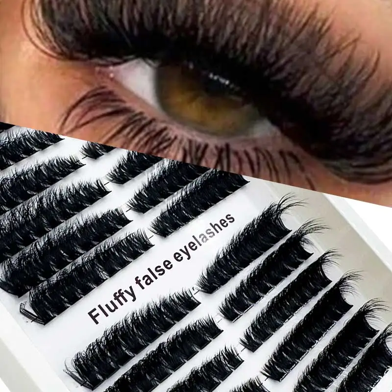 مجموعة رموش رقيق 12 صفًا DD 5D، أطوال مختلطة 10-18 مم، مراوح فيوجن ساخنة مخملية، خفيفة الوزن، مقطوعة مسبقًا لسهولة الرموش بنفسك #2