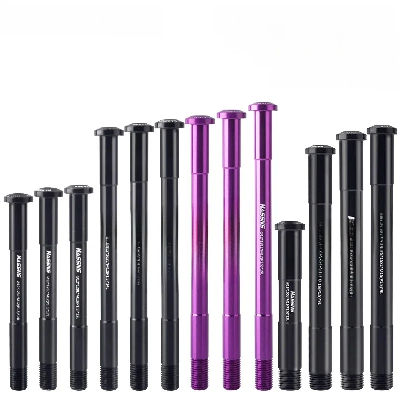 AliExpress NONE HASSNS MTB Thru Axle 15x100 15x110 12x142 12x100 12x148 Road Bicycle Aluminum Alloy Barrel Shaft Rod 12mm 15mm Hub Fork Shaft