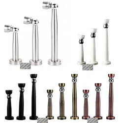 1Pc Stainless Steel Long Magnetic Doorstop Door Stop Holder White Black Antique Bronze Red Copper