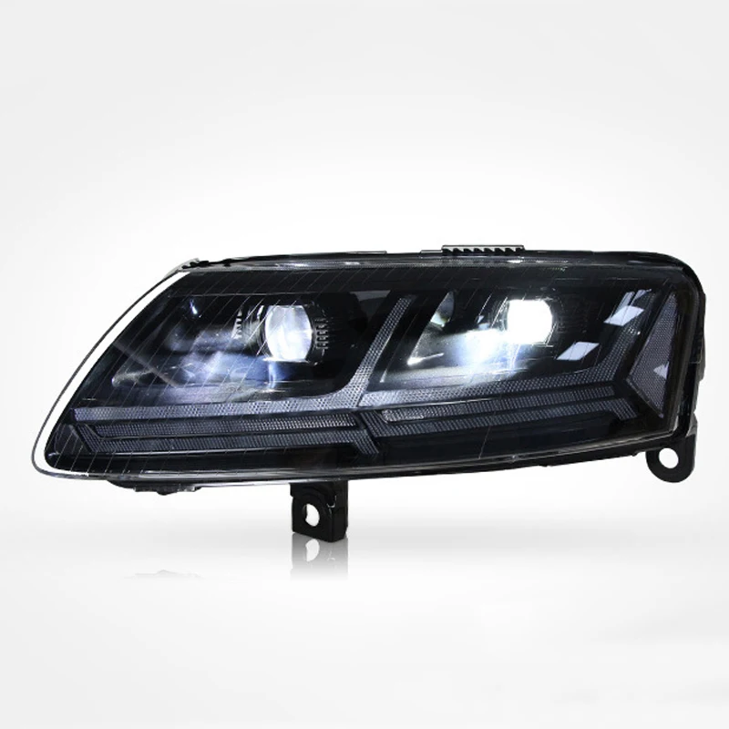 

Стайлинг автомобиля в сборе DRL дневные ходовые огни для Audi A6L 2005-2011 Streamer указатель поворота фара дальнего света