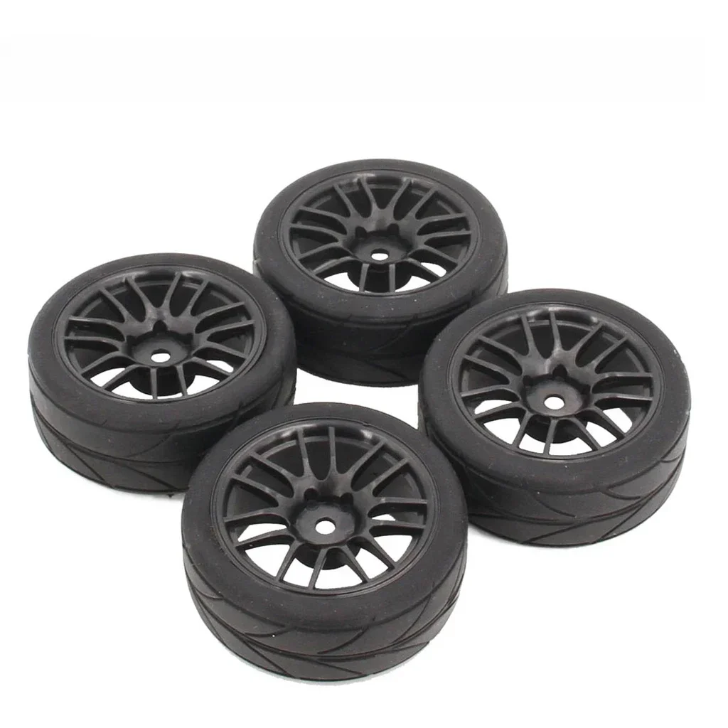 4 SZTUK 65mm 1/10 Gumowa opona RC Racing Car Opony na felgę do samochodu HSP HPI RC Średnica części 65mm Opony 94123-94122 CS XIS — zdjęcie 2