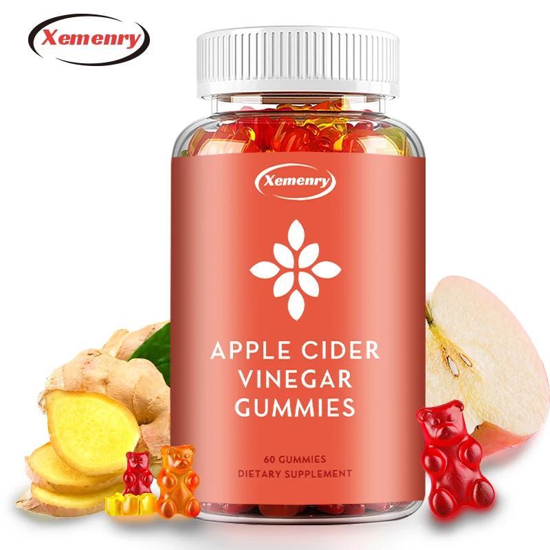 Vinagre de sidra de manzana pura, control del peso, impulso del metabolismo, quema de grasa, supresor del apetito, desintoxicación, 60 gomitas