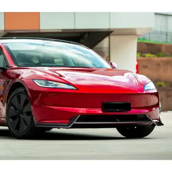 適用於 2024-2025 年特斯拉 Model 3 前保險桿擾流板唇形車身套件(不適用於高性能保險桿) 10 最佳銷售 特斯拉 Model 3 車身套件 - №2