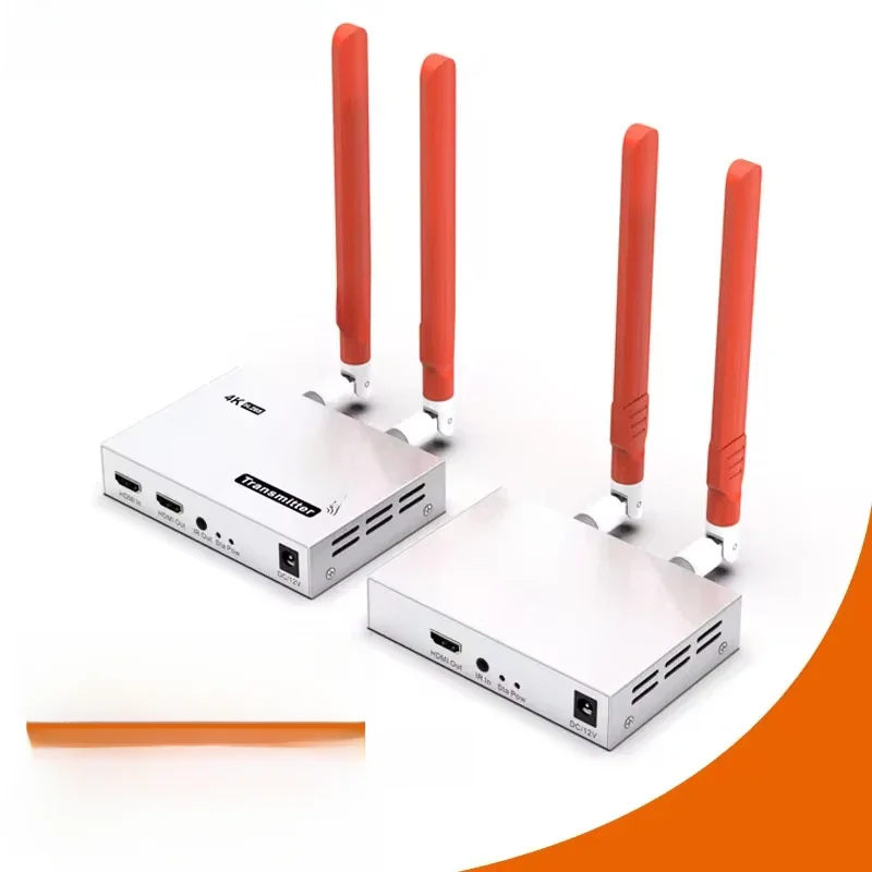 VIKEFON 4K 200M/300M 5.8GHz Bezprzewodowy nadajnik-odbiornik HDMI Extender 1 TX-4 RX Audio Video Extender HDMI Loop-Out do TV Box — zdjęcie 2
