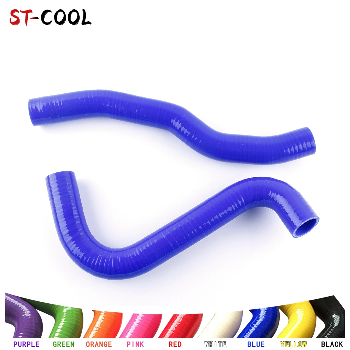 For 2004-2008 Ford Fiesta ST 150 ST150 RMS24C 2005 2006 2007 Radiator Coolant Silicone Hoses Kit Tubes Piping 2Pcs 10 Colors