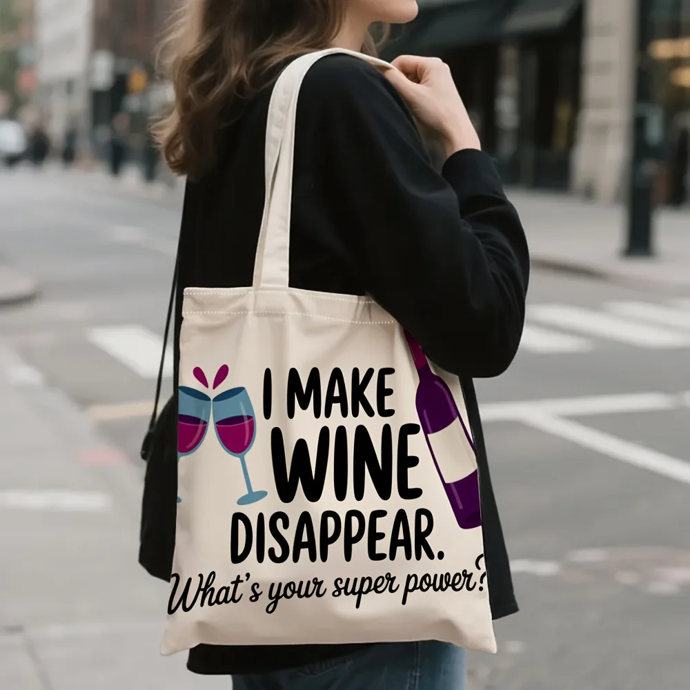1 Piece Women's Canvas Shoulder Bag with Fun 