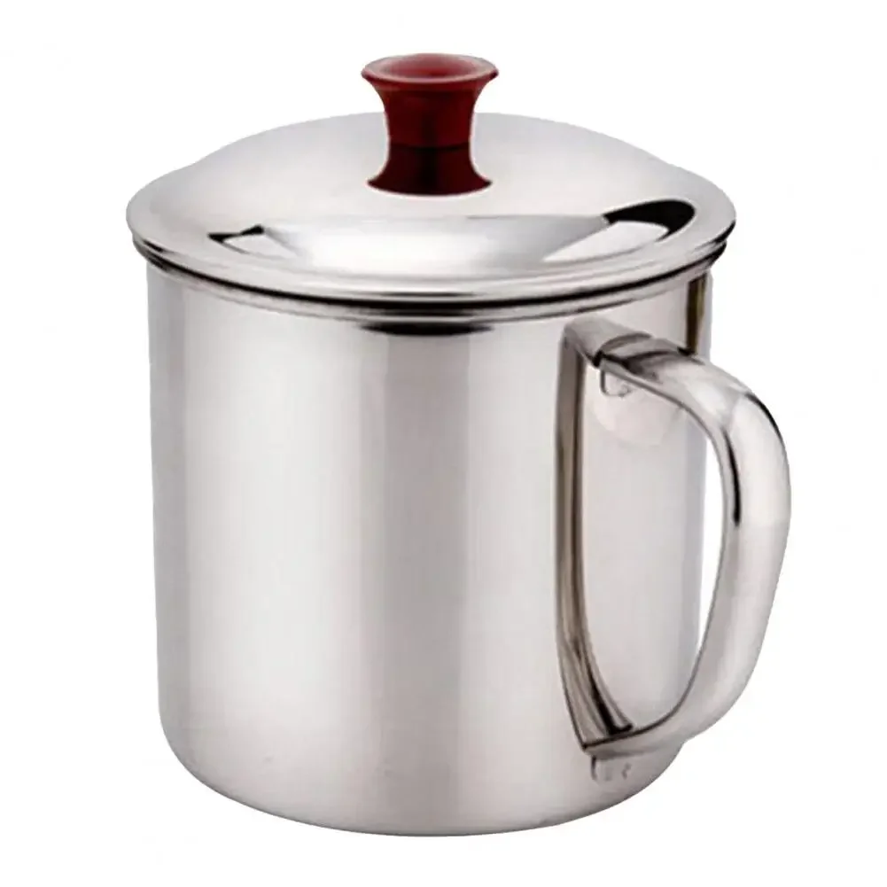 Tasse à boire de 480ml, conception de poignée, bouteille de stockage d'eau et de thé en acier inoxydable, Camping voyage en plein air, verres, tasse d'eau