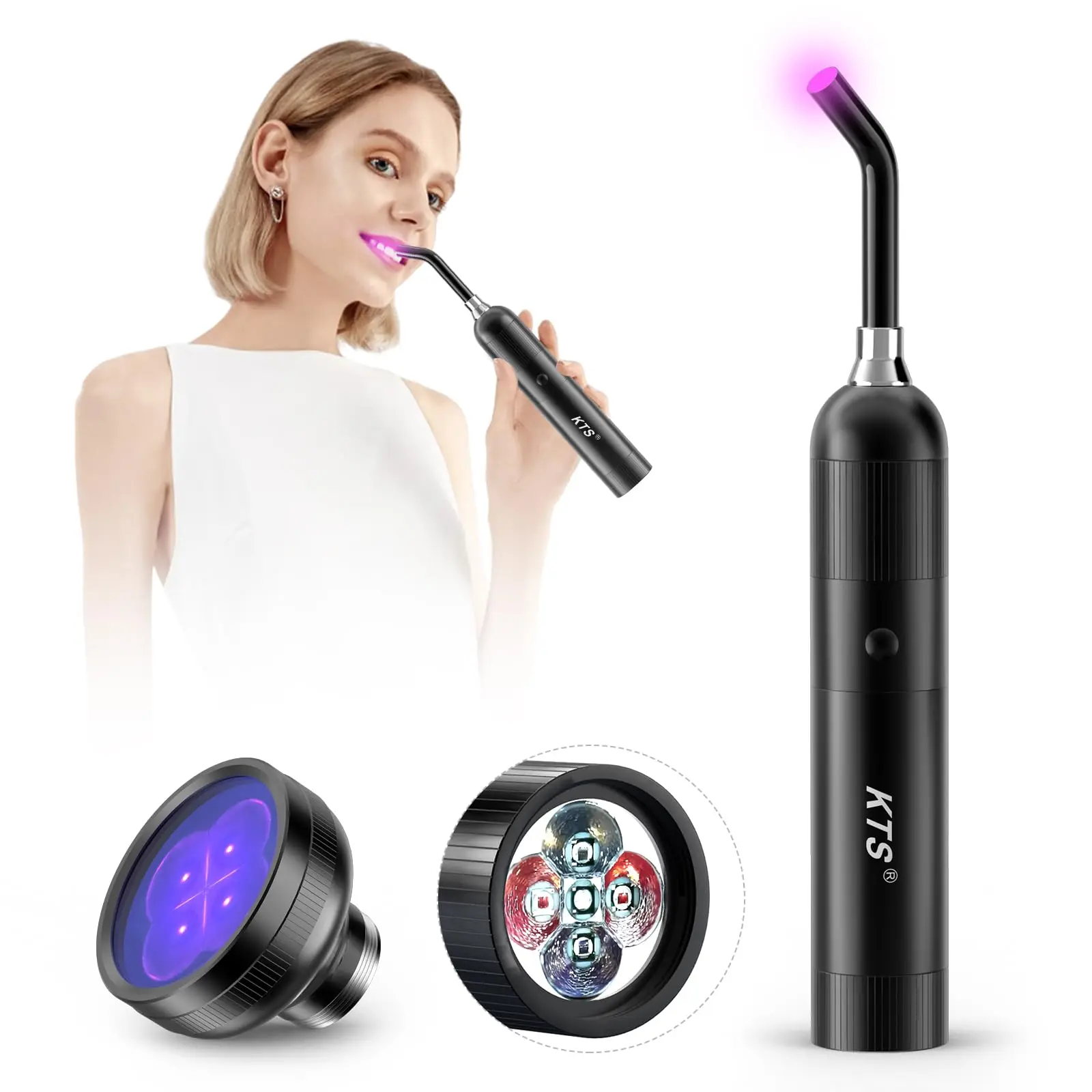 

3-in-1 Red Light Therapy Device Infrared Laser Wand Cold Canker Sore Treatment Lip Mouth Nose Ear Joint Muscle Pain Relief