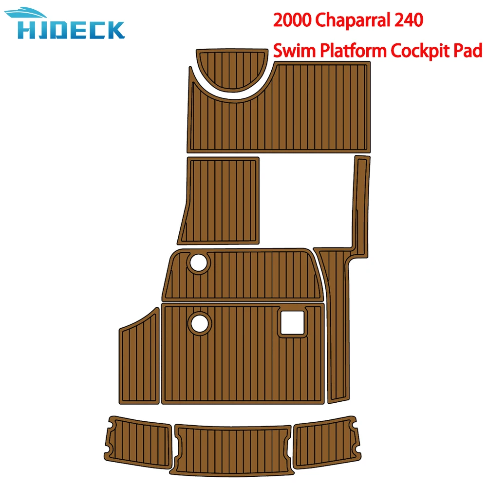 Marine Decking Kit for 2000 Chaparral 240 Traction Mat Foot Pad Self Adhesive Sport Cockpit Swimming platform Pad Customizable