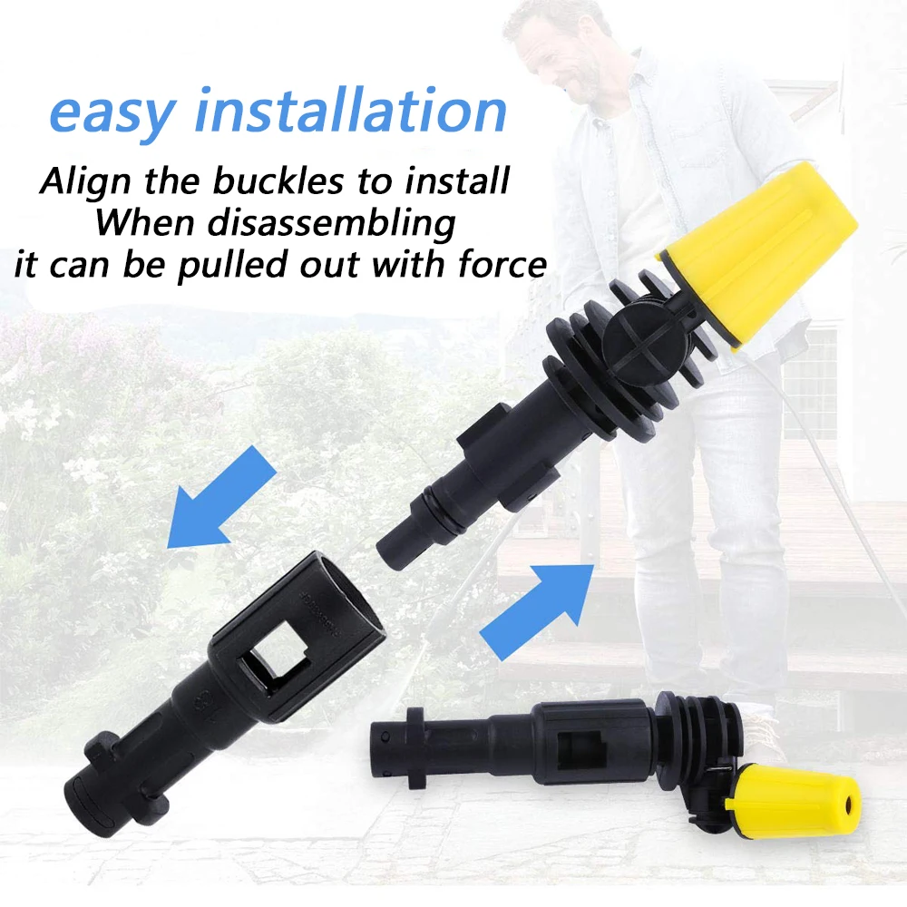 High Pressure Washer Rotation Nozzle Jet Wash For Lavor Karcher High Pressure Water Gun Quick Wash Cars