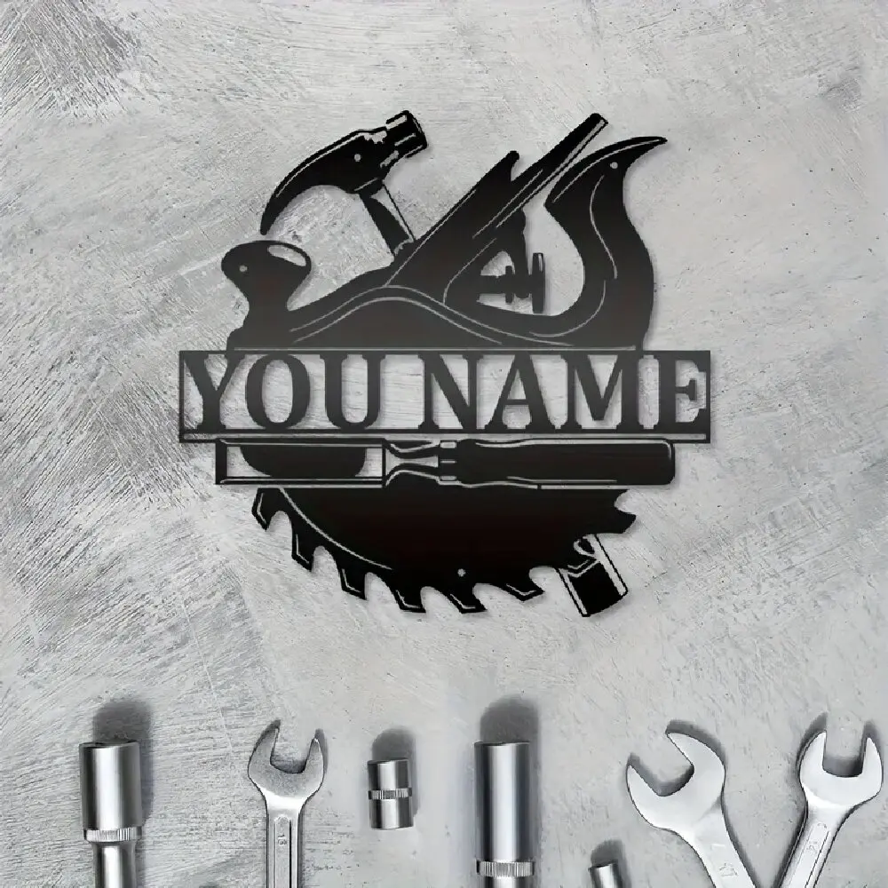 Custom Metal Name Wall Metal Sign, Unique Housewarming Gift for Home/Office/Garden/Outdoor Spaces Ornaments, Intricate Metalwork