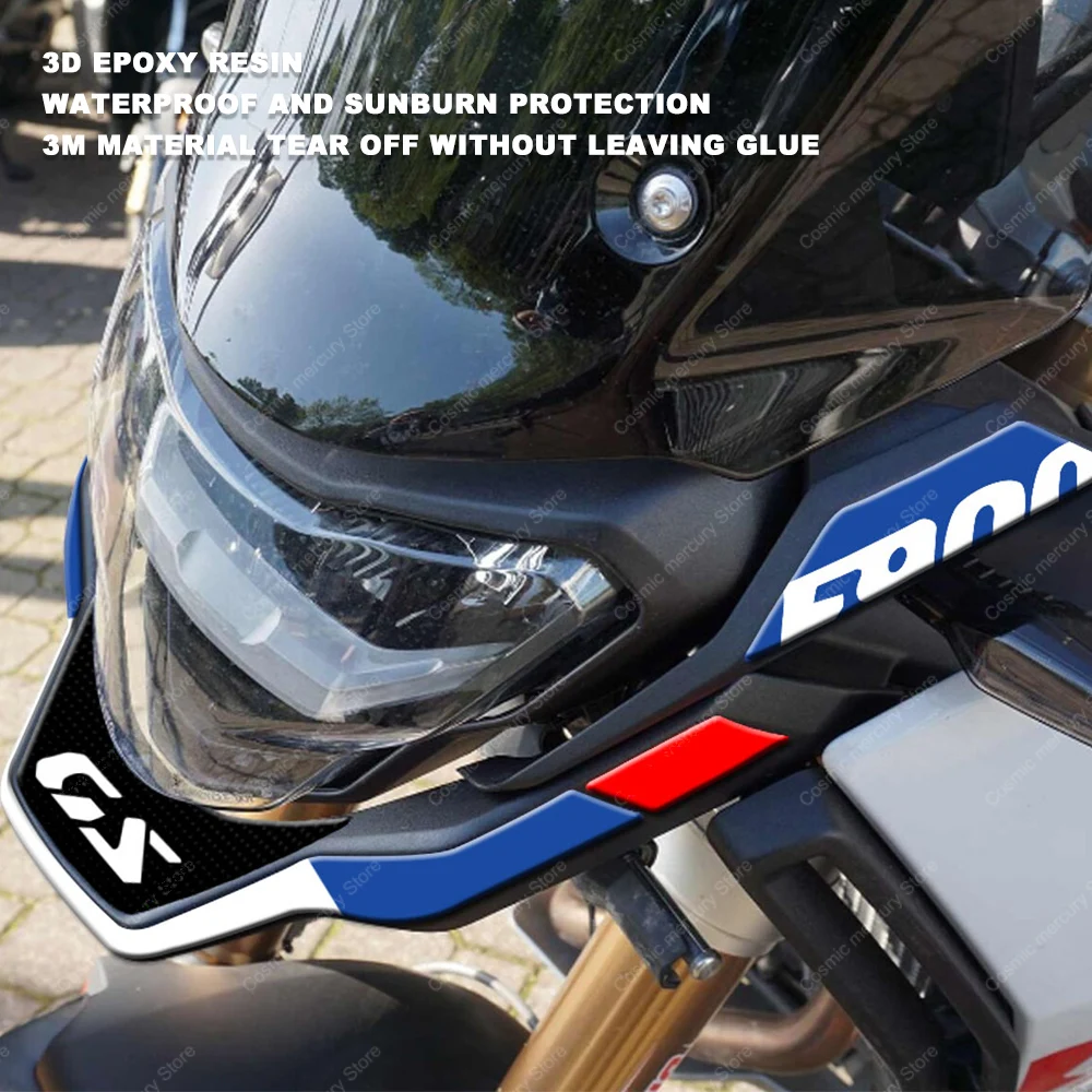 For BMW F900GS F 900 GS Motorcycle Accessories Waterproof Protective Sticker 3D Resin Protective Sticker Tank Pad Sticker Kit