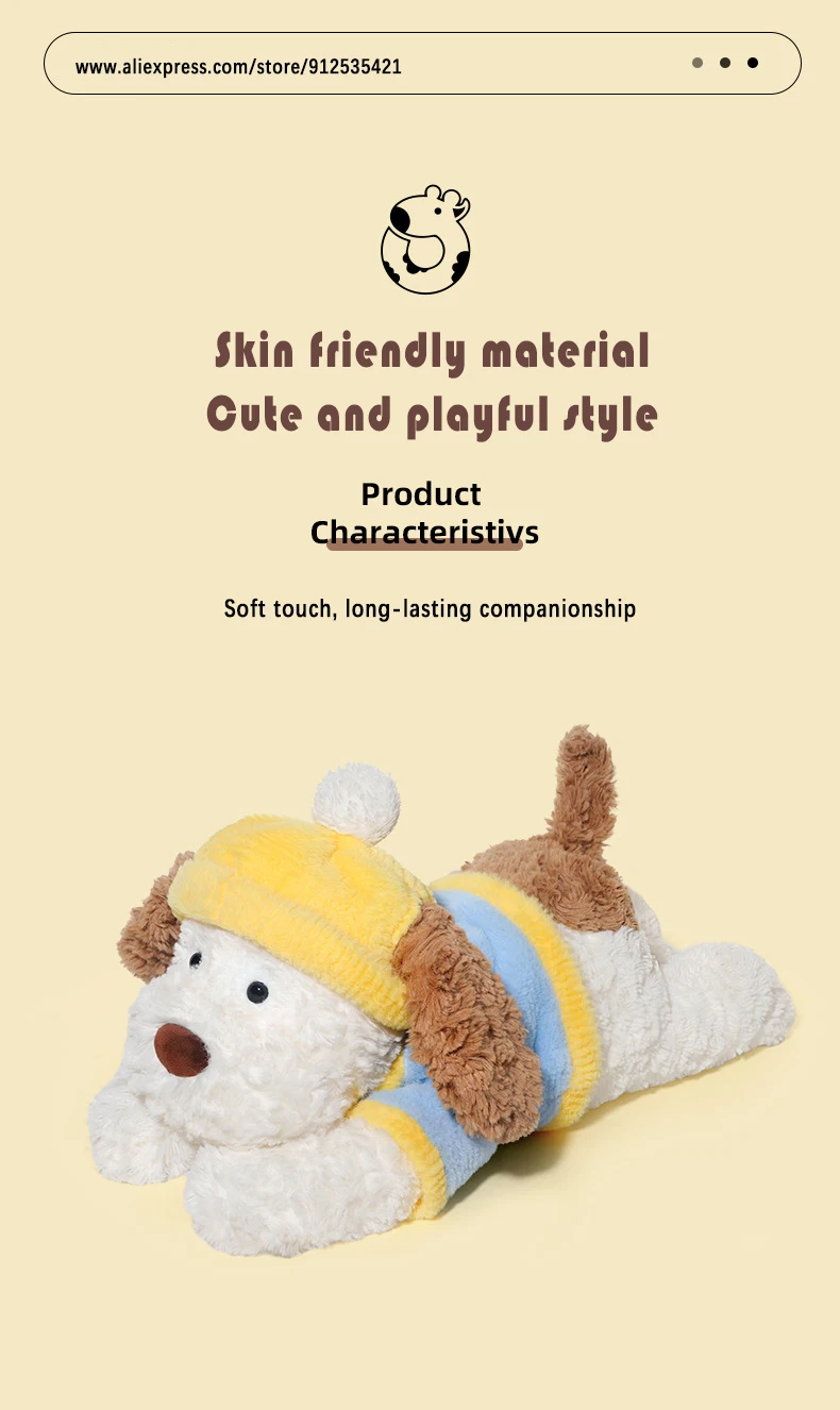 ลูกสุนัขทับทิม, ตุ๊กตาลูกสุนัข, ตุ๊กตาสัตว์, หมอนตุ๊กตาสุนัขนุ่ม, ของเล่นตุ๊กตานอนตุ๊กตาลูกสุนัขน่ารักสุดนุ่ม