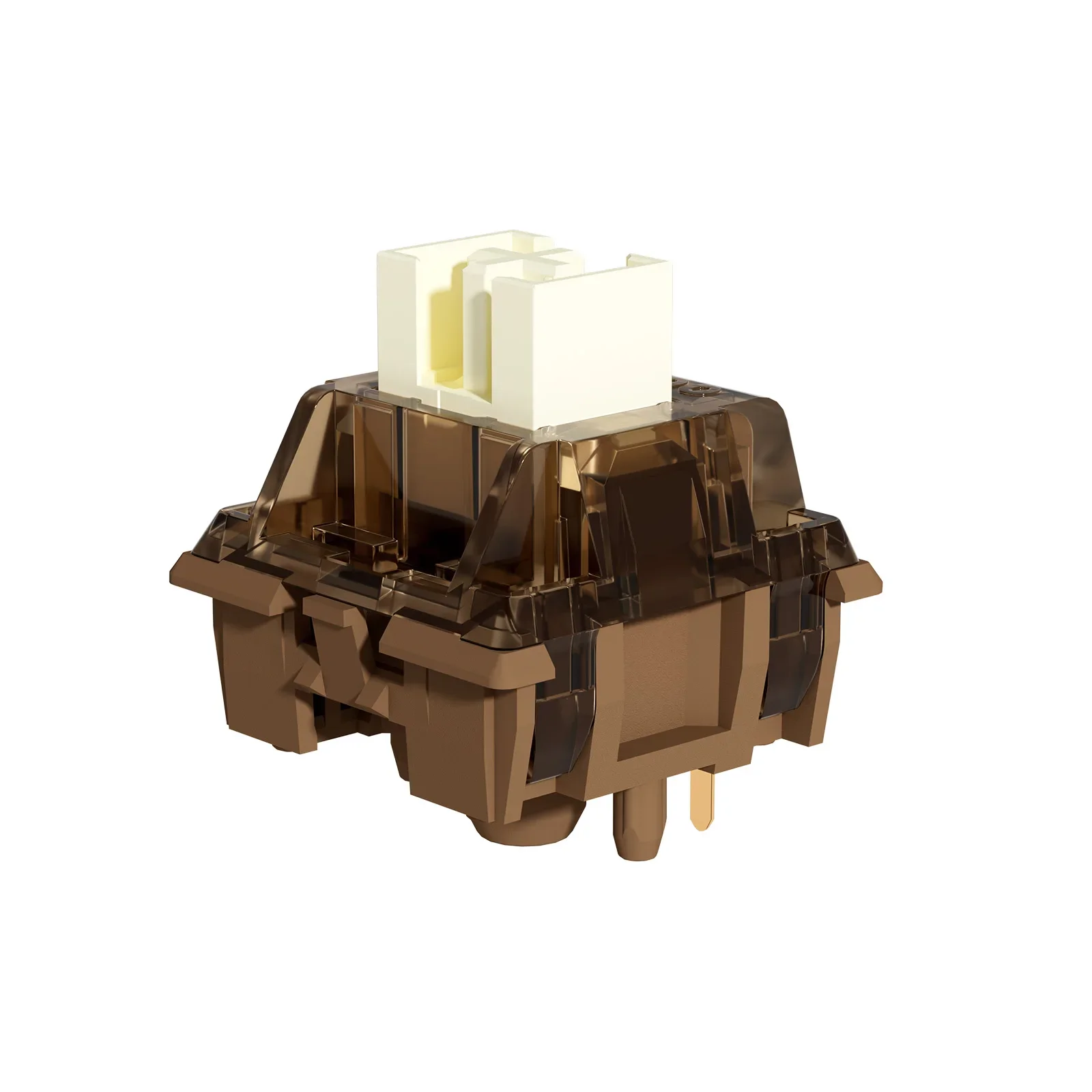 YUNZII Cocoa Cream V2 vorgeschmierter 5-poliger linearer Schalter mit frühem Boden für Hot-Swap-fähige mechanische Gaming-Tastatur, 35 Stück/Packung