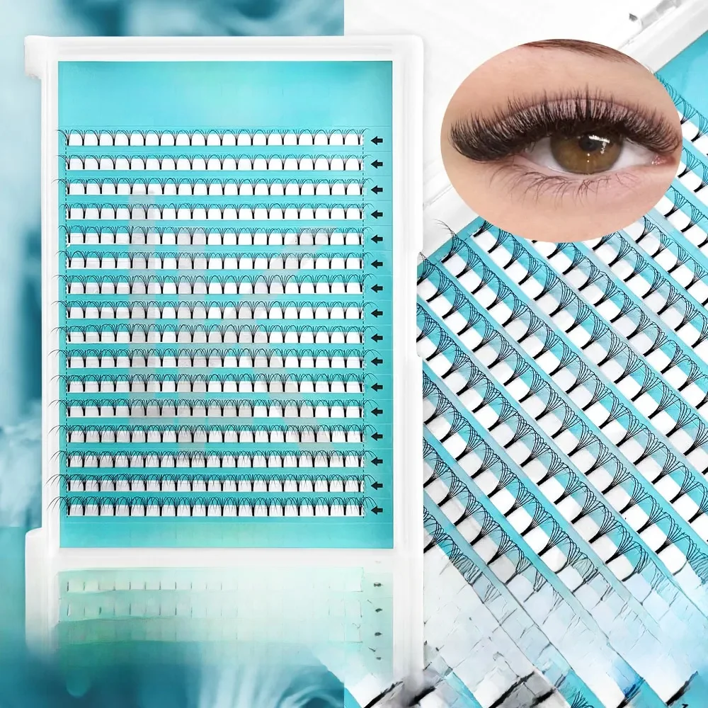 Lakanaku 320-Fächer, vorgefertigte Volumenfächer, 3D, 4D, 5D, 6D, weicher Kaschmir, matte Wimpern, großes Fassungsvermögen, Cilios, individuelle Wimpernverlängerung