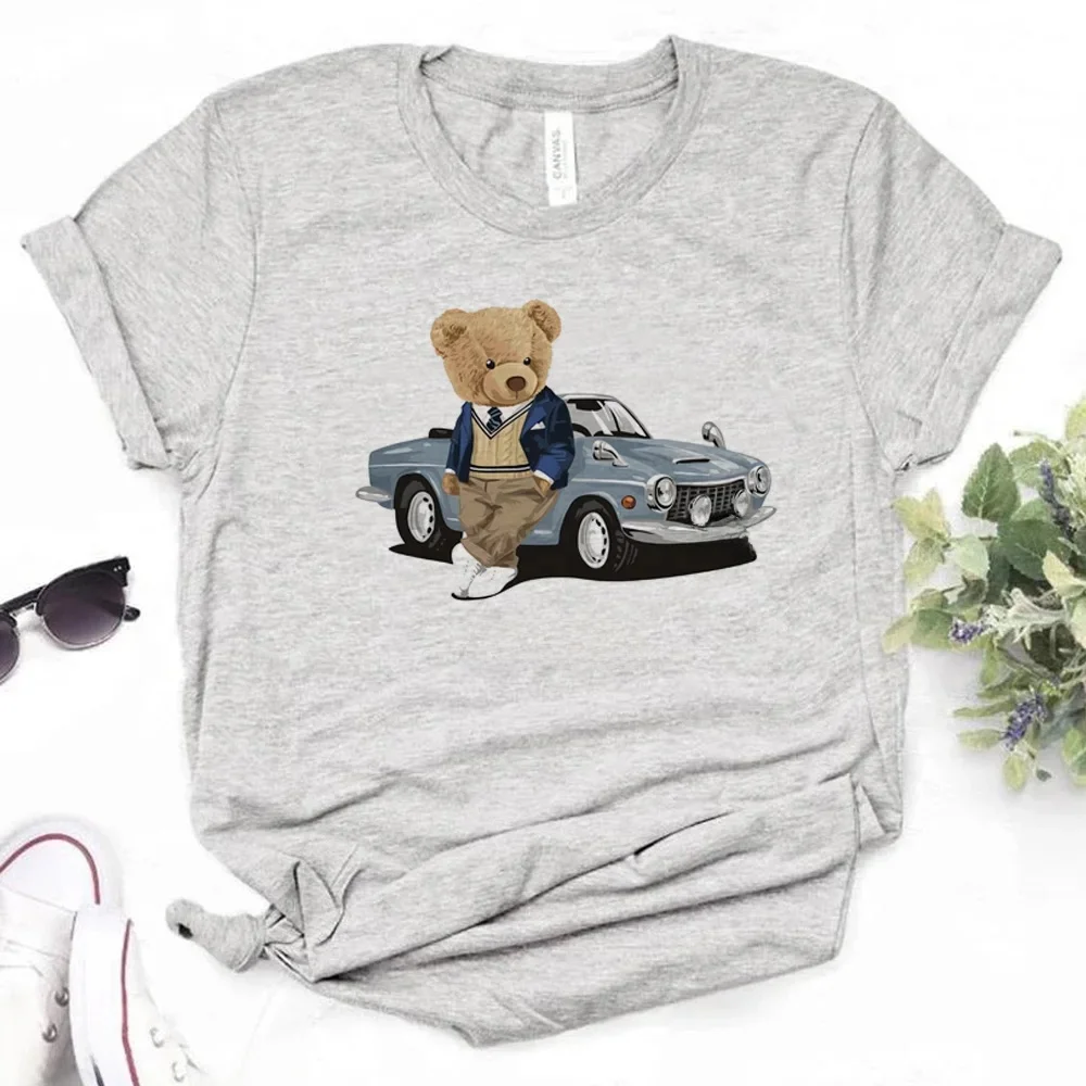 T-shirt graphique ours pour femmes, streetwear des années 600 et 2000
