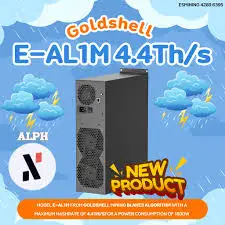 

AJ NEW Goldshell E-AL1M 4.4TH ALPH 1800W Black 3 Algorithm Miner. PAY ONLY 50% NOW & 50% On Delivery