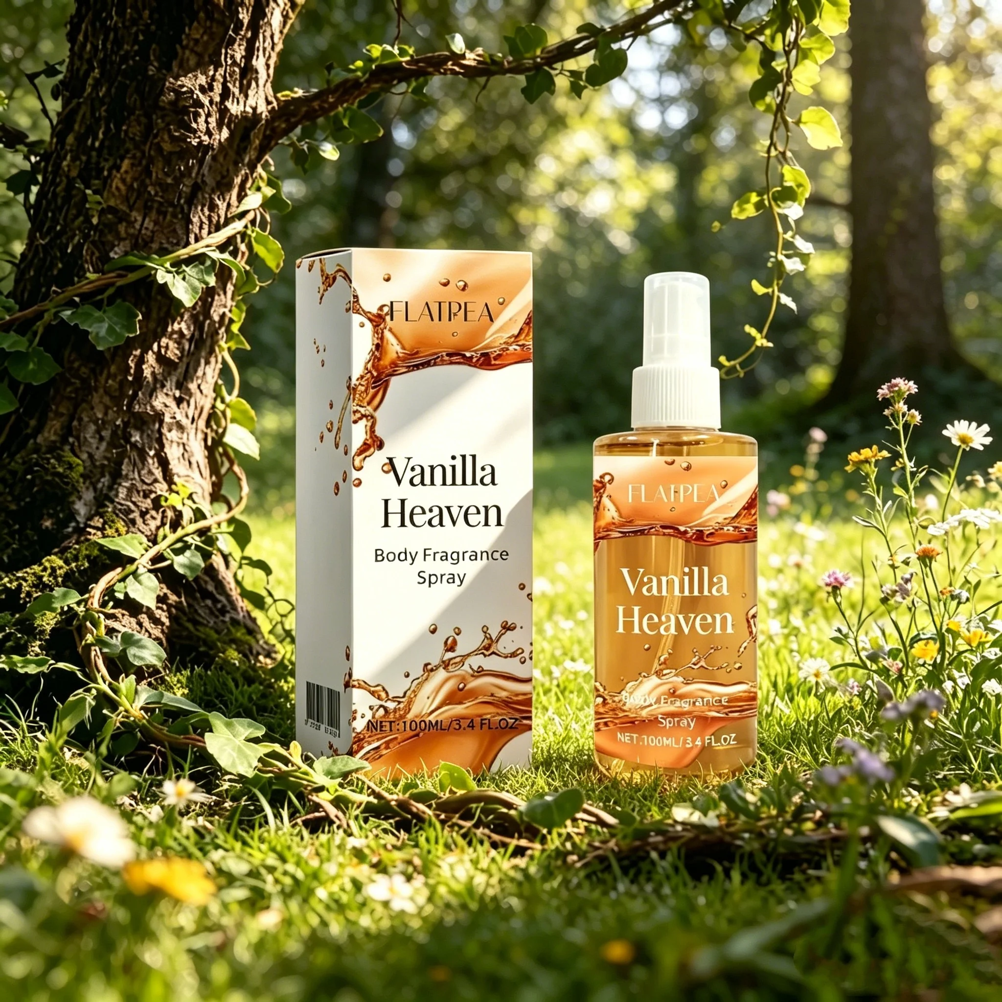 Spray Corporal con Fragancia de Vainilla y Coco - Perfume Líquido Unisex de Larga Duración, Aroma Refrescante para el Cuerpo y el Cabello, Uso Diario