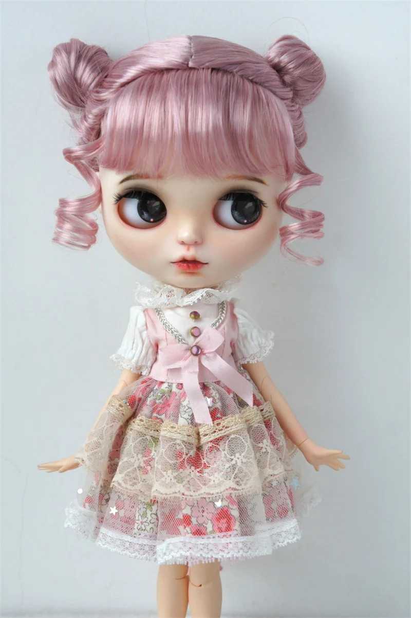 JD606 ทั้งหมดขนาด Twins Buns BJD สังเคราะห์ Mohair วิกผมชุดสําหรับ OB11 YOSD MSD SD Blythe ผม 1/8 1/6 1/4 1/3 ตุ๊กตาราคาถูกอุปกรณ์เสริม