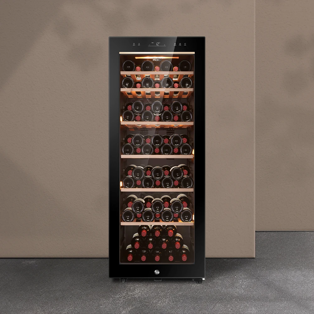 Bodega de vino Haier 84 botellas (control automático de humedad)_Instalación en el sitio