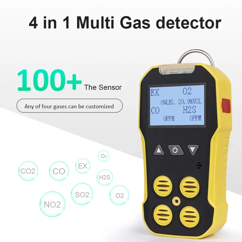 Imagem -06 - Bosean-multi Detector de Gás o2 H2s co Lel Medidor Oxigênio Sulfeto de Hidrogênio Monóxido de Carbono Vazamento Combustível em 1