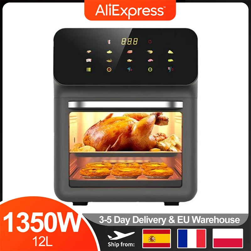 Hot Air Fryer 12L, Oil-Free Airfryer 1350w,Oil-Free Automatic House