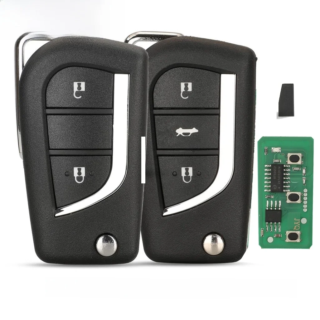 jingyuqin 433Mhz G/H Zdalne sterowanie kluczykiem samochodowym do Toyota Carrolla Yaris Verso Avensis AYGO do Peugeot 108 do Citroen C1 2013 — zdjęcie 2