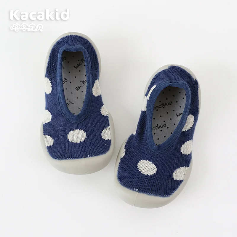 Baby Sock Shoes Infant Toddler shoes Boys Girls  Cute Printed Cotton Socks Shoes Children Casual Non-slip First Walkers