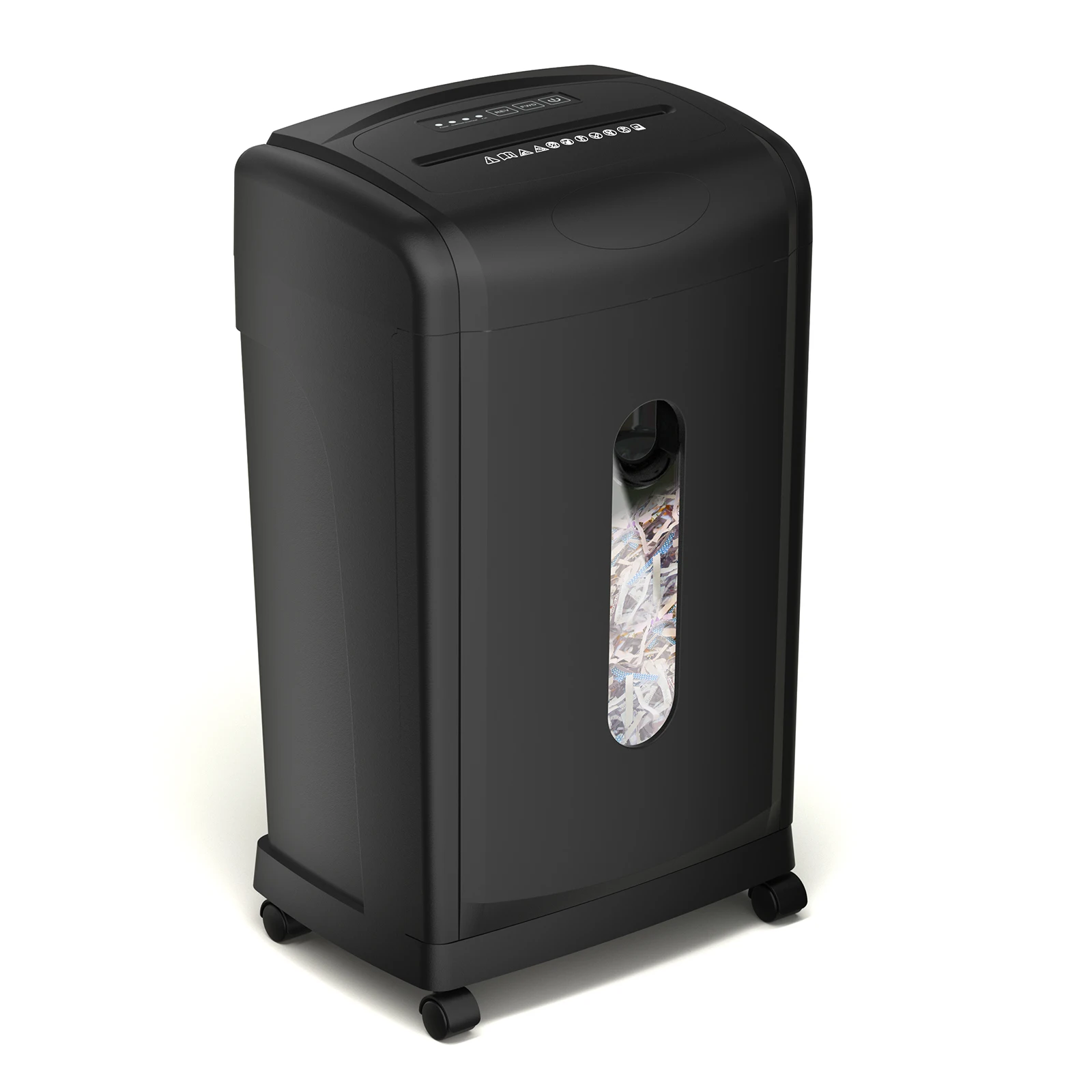 19-Sheet Micro-Cut Paper Shredder - P-4 High Security for Paper & Credit Cards | 8 Gal High-Capacity Pull-Out Bin & Library-Quiet 58 dB | for Office & Small Business
