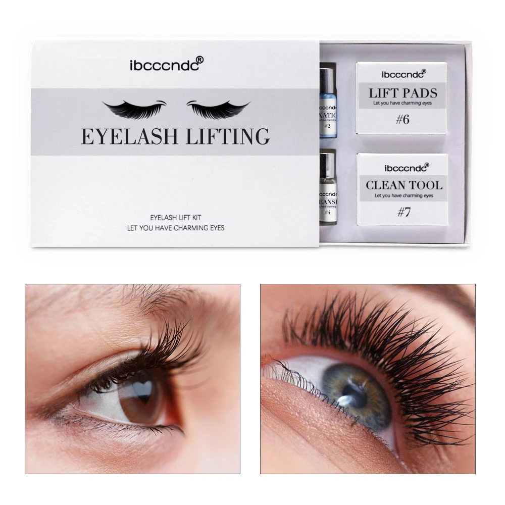 Ibcccndc Lash Lift Kit Laminazione delle ciglia Salone di bellezza Uso domestico Eye Lash Curling Lift Pad Strumenti Sollevamento ciglia Perming Kit
