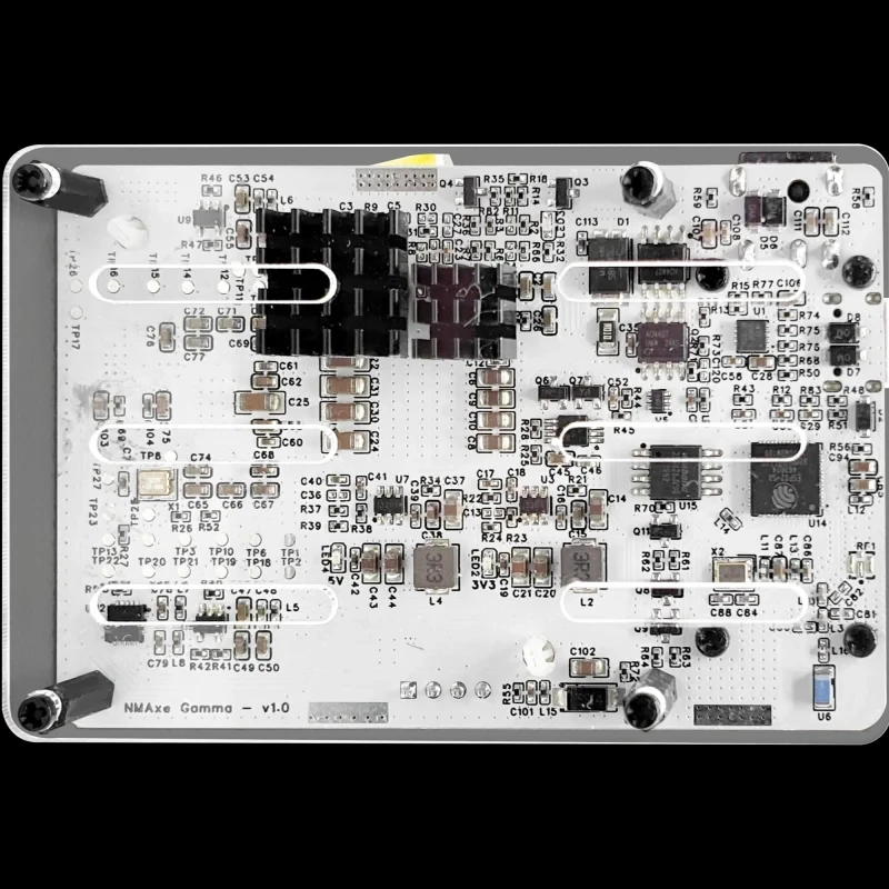 NMAxe Gamma optimized Bitaxe 601 gamma NMMiner Official BM1370 ASIC BTC Solo Lottery Miner 1.2TH/s Open-source quite Home Using