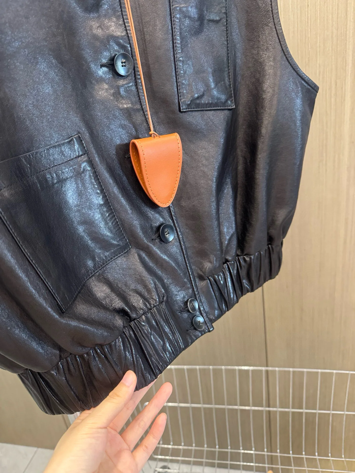 Autumn casual women's genuine leather vest