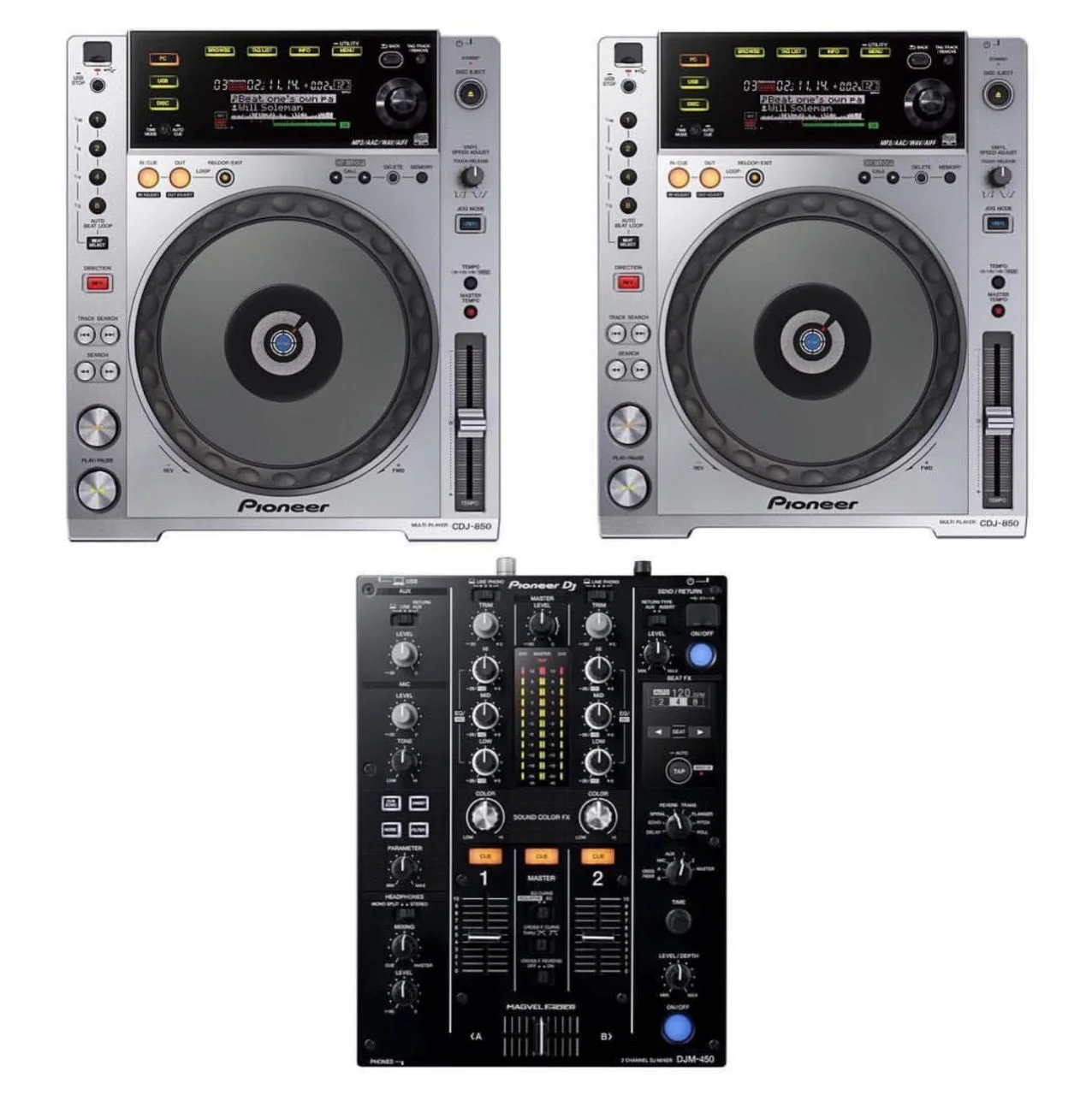 Brand New PIONEER CDJ 850 + DJM 450