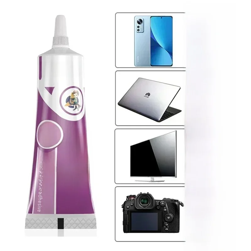1 sztuk LANRUI i9 czarny/przezroczysty aktywny miękki klej do telefonu komórkowego laptop TV ekran LCD tylna pokrywa klej naprawczy wodoodporny uszczelniacz — zdjęcie 2