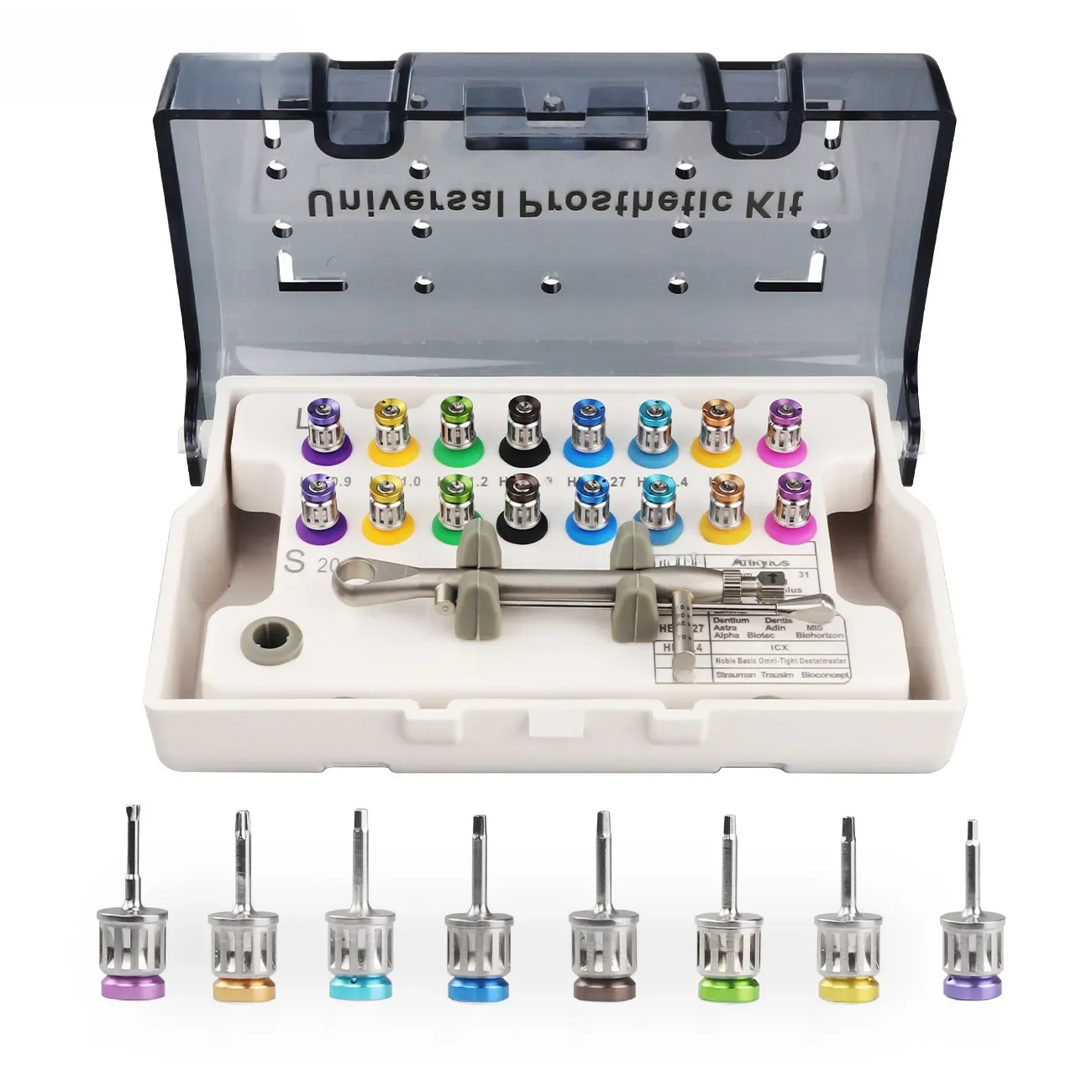 Tournevis de haute qualité, outils, clé dynamométrique pour Implant dentaire, cliquet 10-70NCM avec pilotes et Kit de clés