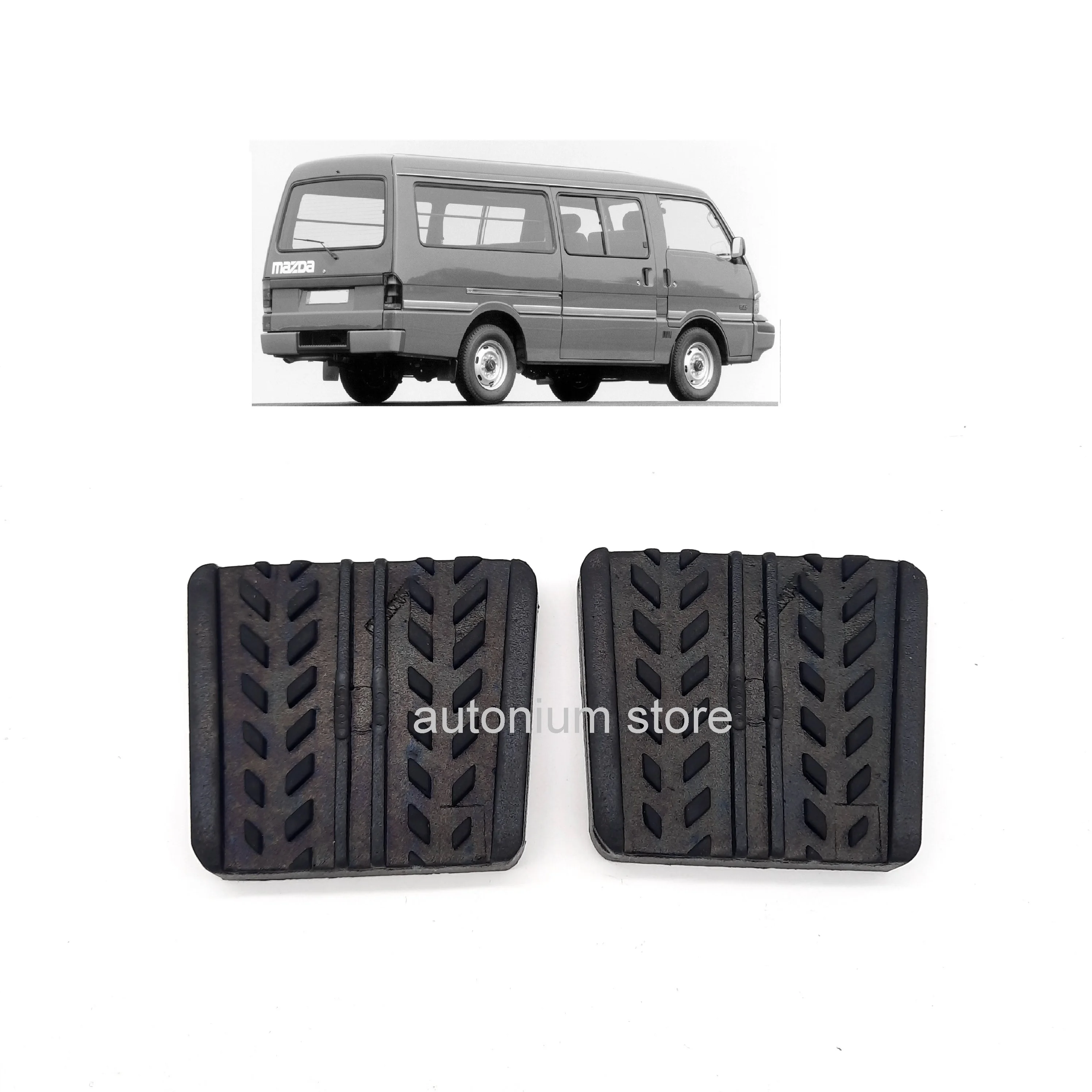 1 Pair Brake and Clutch Pedal Pad Cover Best Quality Rubber for Mazda E2200