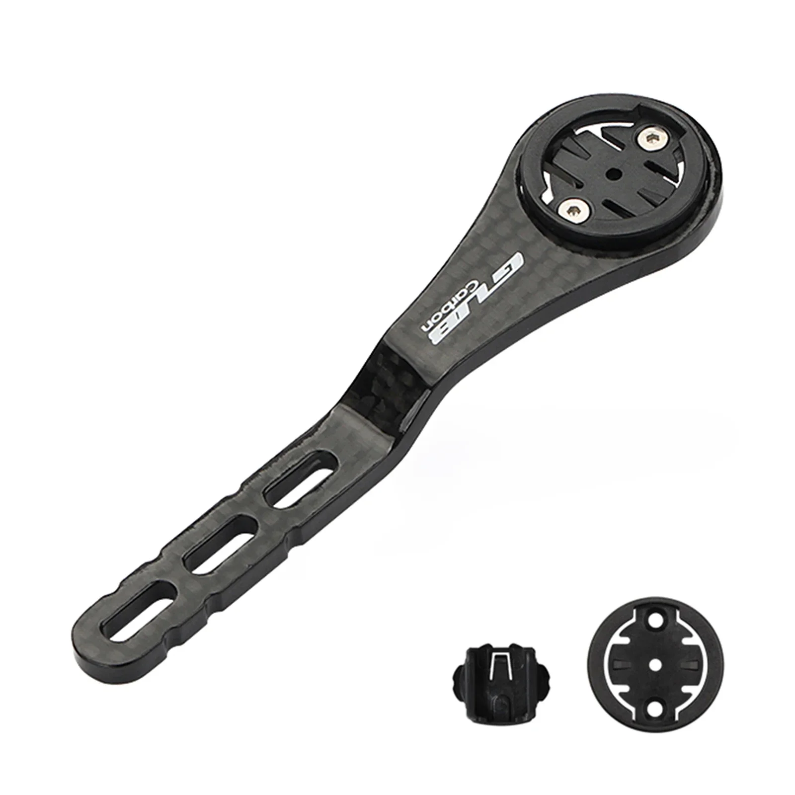 AliExpress Bike Computer Mount Handle Carbon Fiber Integrated Bent Lightweight for GARMIN Cat Eye Bryton Series Bicycle Computer bracket
