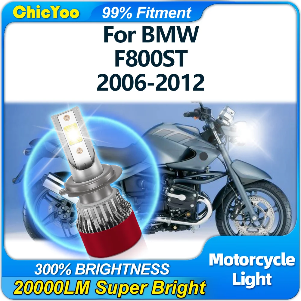 

20000LM H7 LED Moto Headlight 6000K Super White Motorcycle Front Light 12V For BMW F800ST 2006 2007 2008 2009 2010 2011 2012