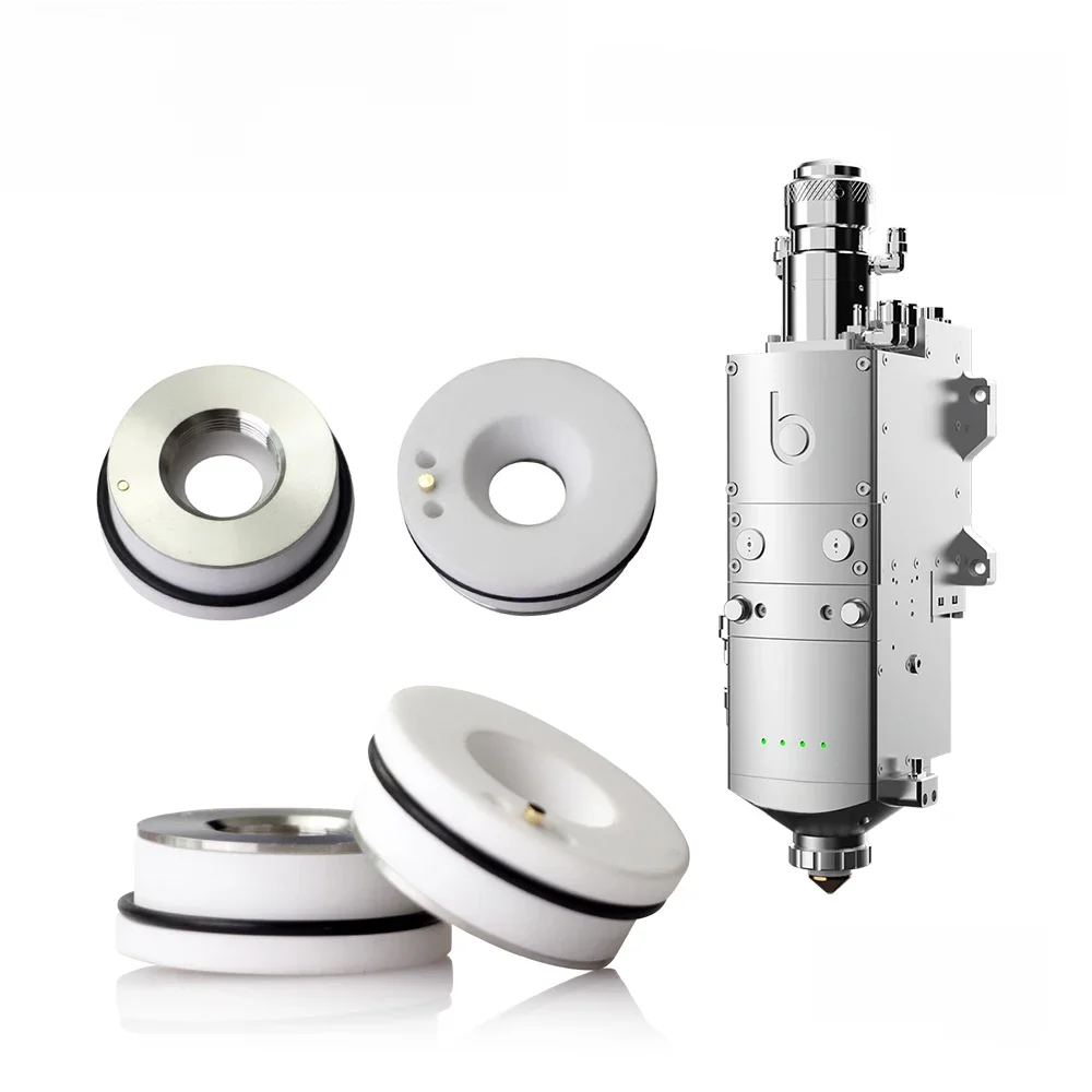Pierścień ceramiczny Bodor Laser D28 32mm M11/14 Uchwyt dysz Części głowicy tnącej światłowód — zdjęcie 2