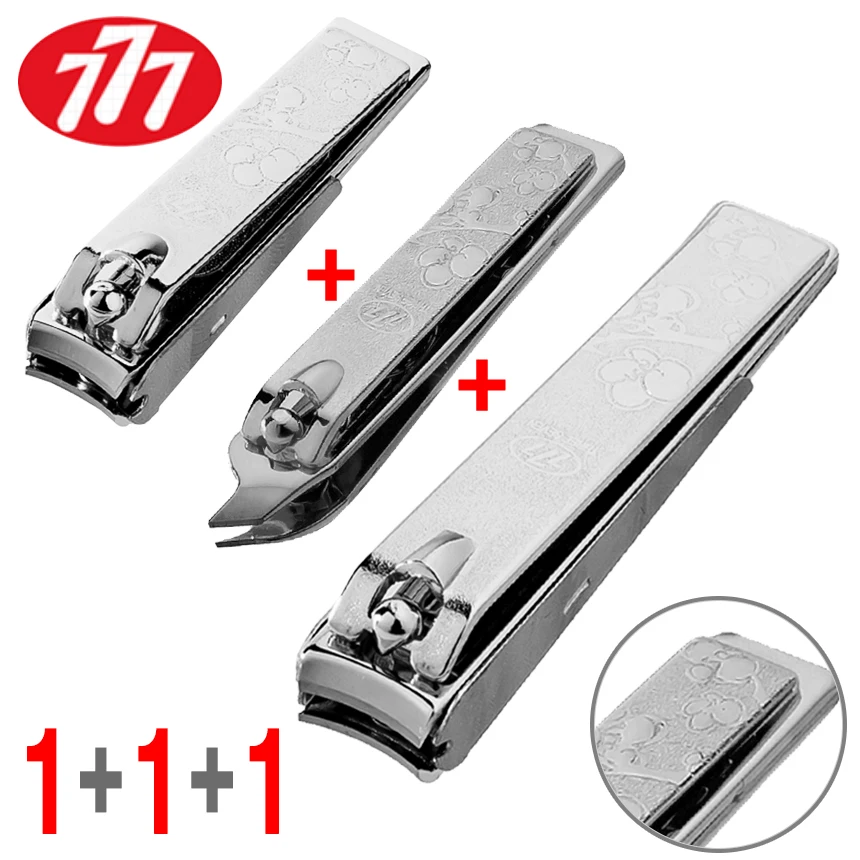 [1 1 + 1] Three Seven 777 Nail Cow 3 Set (N-621YSC. CT-121YC. N-221YSC) claw Cuticle Nail Cow Nail Clipper Nail Claw Cow Set