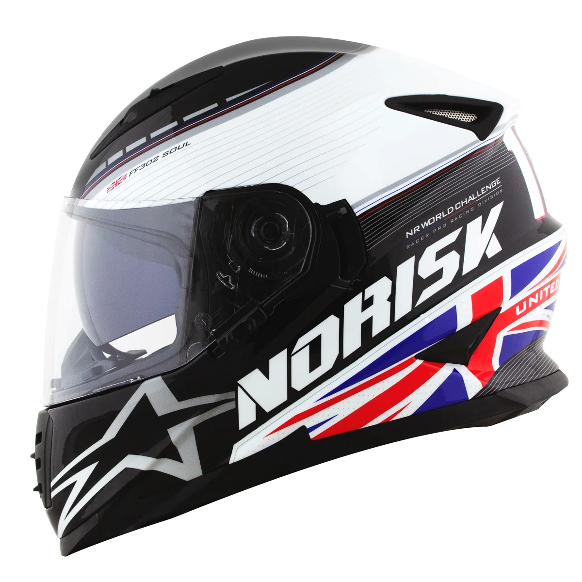 Norisk FF302 Soul Grand Prix United Kingdon Helmet