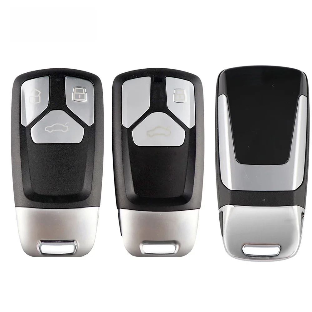 Fernbedienung Auto Schlüssel Shell Fob Abdeckung Fall Für Audi TT A4 A5 A4L S4 S5 Q3 Q5 Q7 SQ7 2016 2017 2018 2019 Smart Key Kein Logo 3/4 Taste