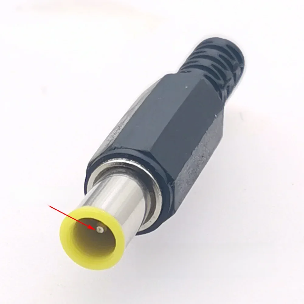 5/10 szt. Wtyczka zasilania prądem stałym 6,0 × 4,4 mm złącze męskie DC6,0 * 4,4 DIY wtyczka ładująca średnica igły: 1,2 mm — zdjęcie 2
