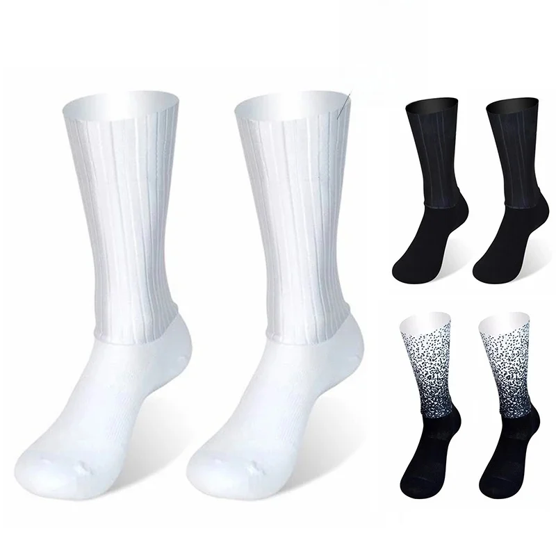 AliExpress New Gel Bike Team 2024 Cycling Socks Silica Summer Aero Non-slip Breathable Pro Racing Sports Socks Men Women Calcetines Ciclism