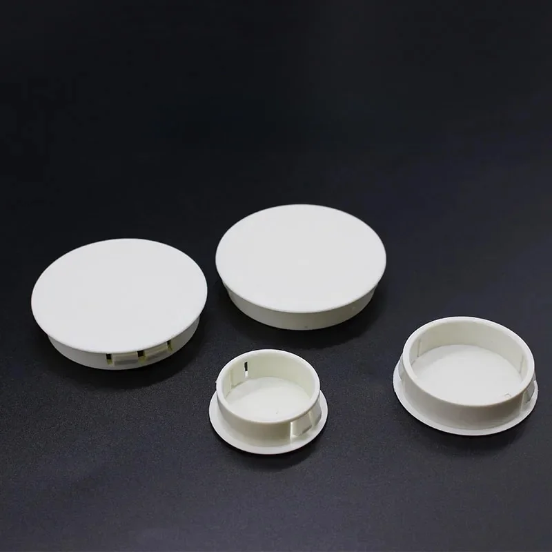 Bouchon de trou en plastique blanc, 2/5/10 pièces, trou de couvercle à pression, bouchons anti-poussière en Nylon 5/8/10/13/16/19/22/25/30/38/40/45/50mm