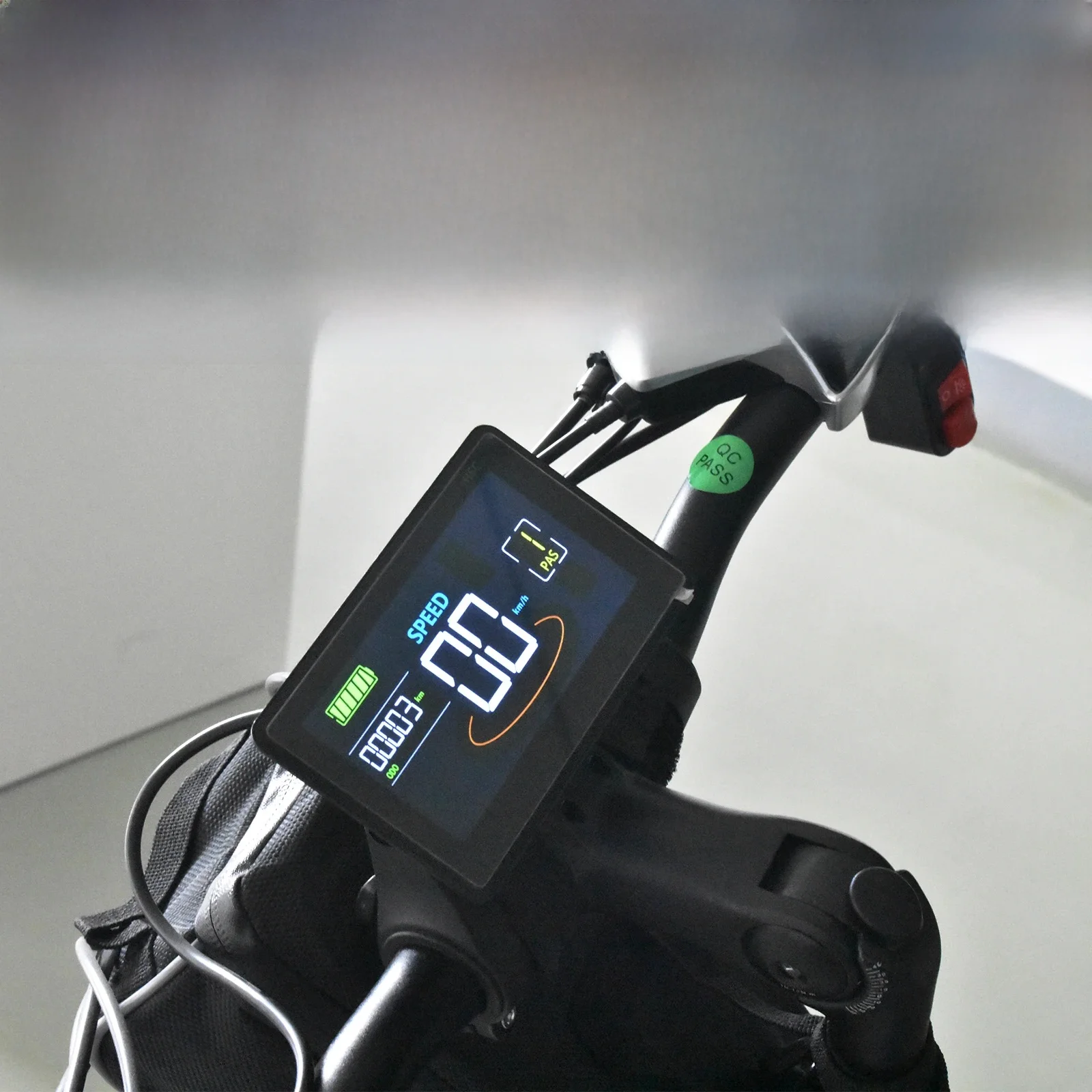 H6C MTB Elektrische Fietscomputer Rijden Snelheidsmeter Digitaal Horizontaal Scherm Kilometerteller Kleur Bedrade Fietsaccessoires - afbeelding 2
