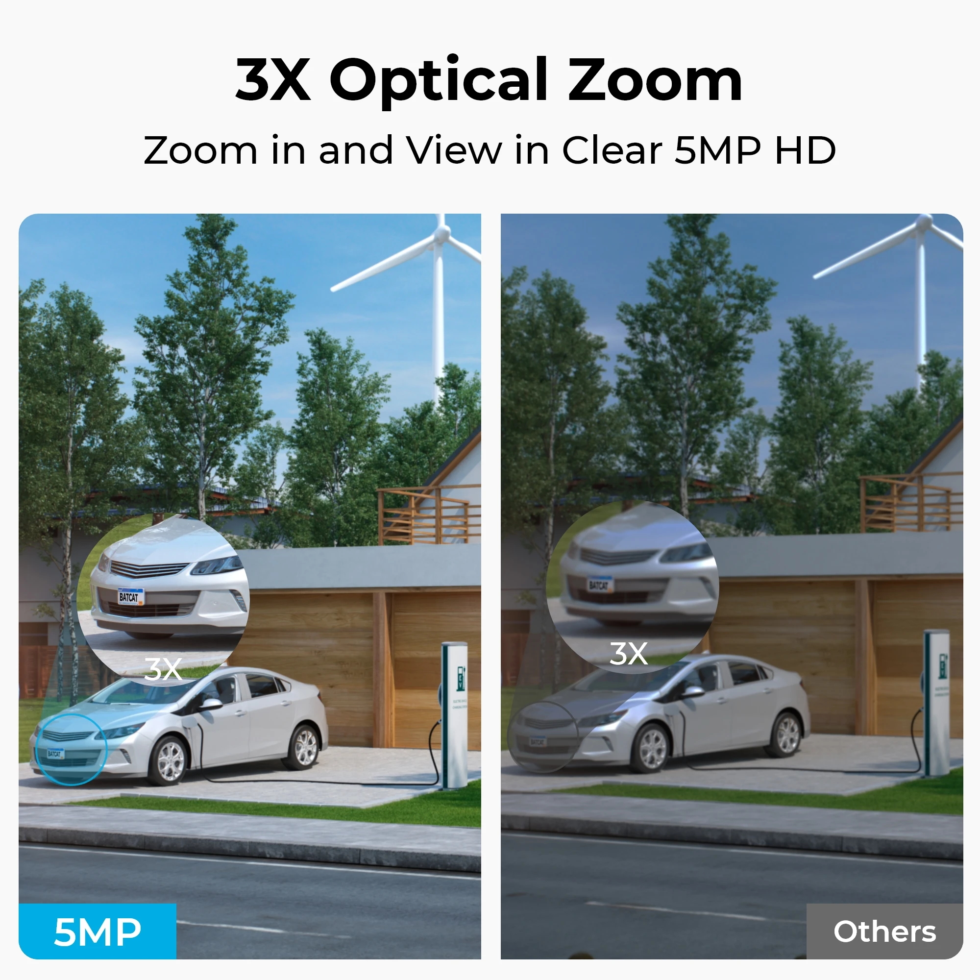 Reolink E Series 5MP WiFi Camera Pan&Tilt 3X Zoom IP Camera Smart AI Detection Auto Tracking Two-Way Audio Surveillance Camera