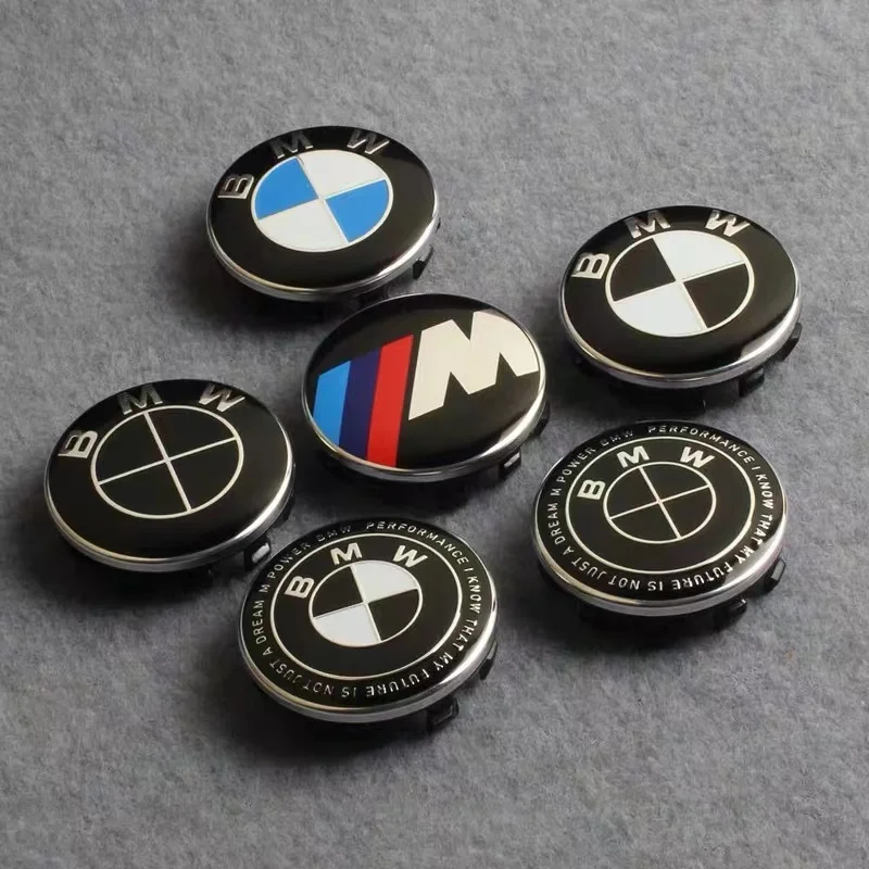 

4PCS 56/68mm ABS logo for automobile hub cover BMW 50th anniversary new x1 x3 x5 x7 1 2 3 5 7 series tire center fittings.