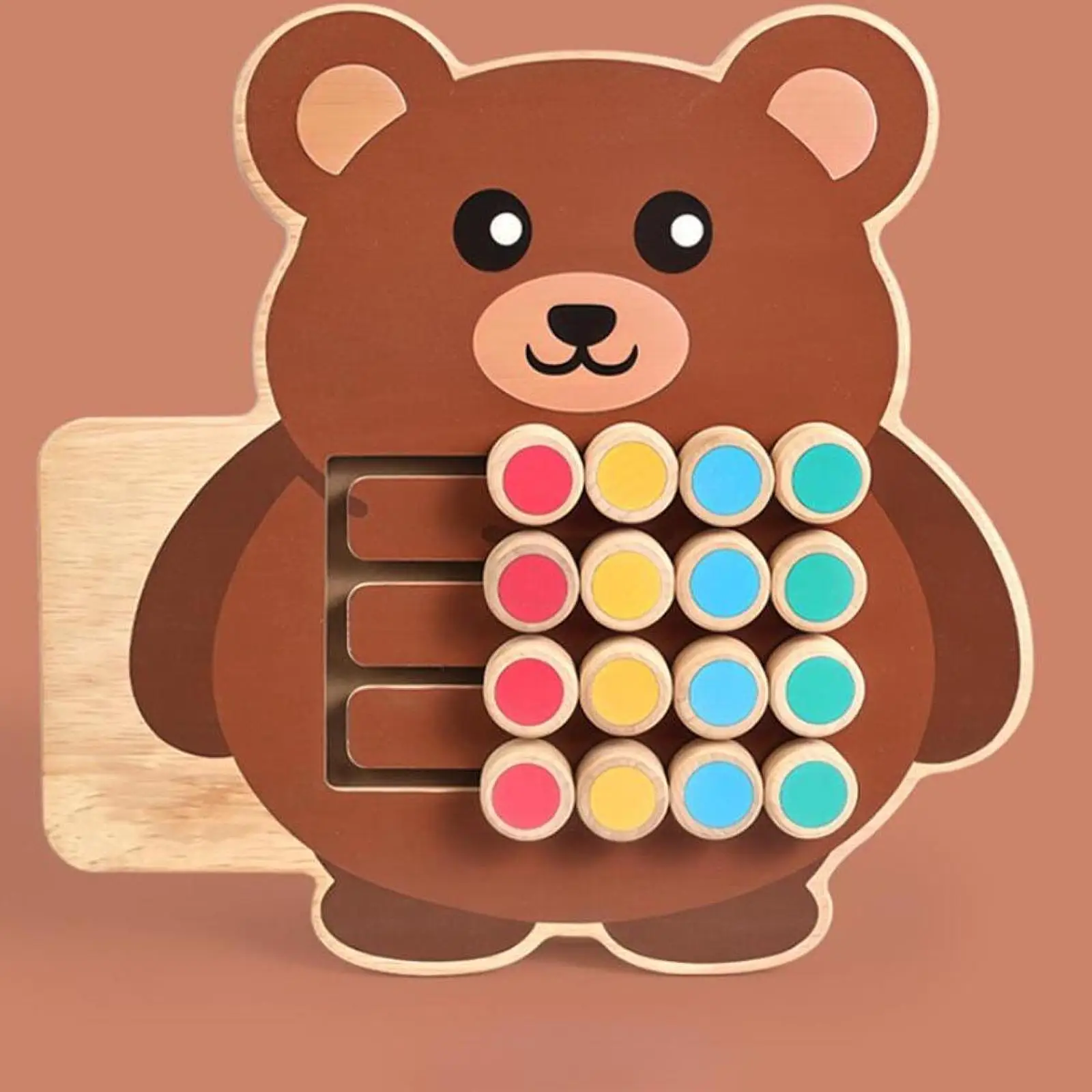 カラーマッチングスライドパズルおもちゃ 論理的思考 就学前教育用スライドパズル 頭の体操 旅行用おもちゃ 子供用